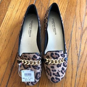 Leopard print flats